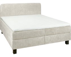 Boxspring Bilbao - Stof - Beige/Creme - 160 x 102 x 206 cm (BxHxD)