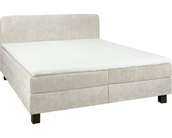 Boxspring Bilbao - Stof - Beige/Creme - 180 x 105 x 206 cm (BxHxD)