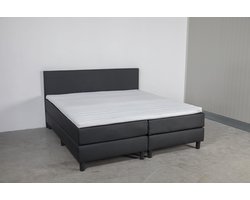 Boxspring Bravo - 180 x 200 - Pocketvering - Skai Zwart