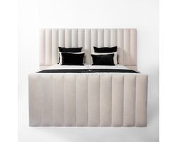 Boxspring Chateau 120x190 - van Schaik Bedding - Incl Pocket matrassen & Micropocket HR Topper - 30cm harde boxen