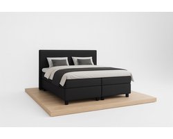 Boxspring DreamLux - 160x200 Compleet - Zwart Glad - BalBedden