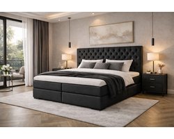 Boxspring Ede Compleet van DER Bedding - OP MAAT & Verkrijgbaar in veel diverse kleuren! - 90x180