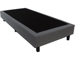 Boxspring Eenpersoons bed - BedNL - 70x200 cm - Zonder Matras - zonder Hoofdbord - Antracite