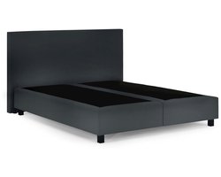 Boxspring Essential - 120x220 Zonder matras - Antraciet Glad - BG Homestyling