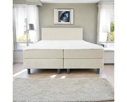 Boxspring Essential - 140x200 Compleet - Beige Glad - BG Homestyling