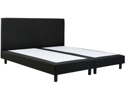 Boxspring Essential - 200x200 Zonder matras - Zwart Glad - BG Homestyling