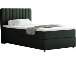 Boxspring Everest 100 x 200 cm tweepersoons met hoogwaardige Bonell-matras en topper