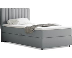 Boxspring Everest 100 x 200 cm tweepersoons met hoogwaardige Bonell-matras en topper