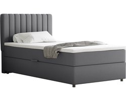 Boxspring Everest 100 x 200 cm tweepersoons met hoogwaardige Bonell-matras en topper