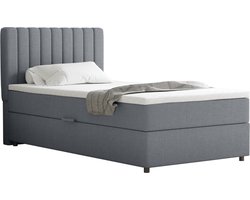 Boxspring Everest 100 x 200 cm tweepersoons met hoogwaardige Bonell-matras en topper