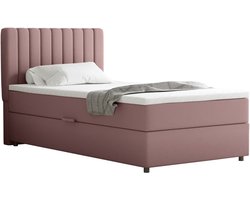 Boxspring Everest 100 x 200 cm tweepersoons met hoogwaardige Bonell-matras en topper