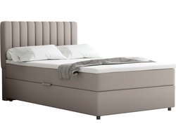 Boxspring Everest 120 x 200 cm tweepersoons met hoogwaardige Bonell-matras en topper