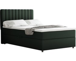 Boxspring Everest 120 x 200 cm tweepersoons met hoogwaardige Bonell-matras en topper