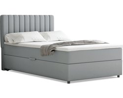 Boxspring Everest 120 x 200 cm tweepersoons met hoogwaardige Bonell-matras en topper