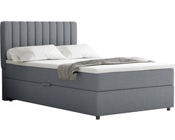 Boxspring Everest 120 x 200 cm tweepersoons met hoogwaardige Bonell-matras en topper