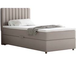 Boxspring Everest 90 x 200 cm tweepersoons met hoogwaardige Bonell-matras en topper