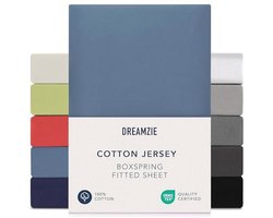 Boxspring Fitted Sheet 140x200 cm - 160x200 cm - 100% Katoen - Hypoallergeen - Blauw