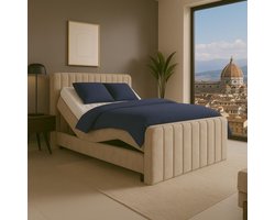Boxspring Florence Elektrisch verstelbaar 180x200 cm Beige
