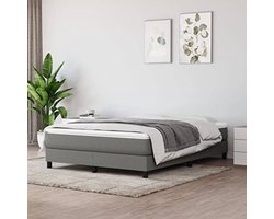 Boxspring Frame - Bed Bodem - Comfortabel Slapen - Stevige Pootjes - 140x200 cm - Donkergrijs
