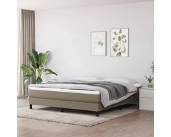 Boxspring Frame - Bedframe Dubbel - Goede Nachtrust - Stabiele Pootjes - 160x200 cm - Taupe