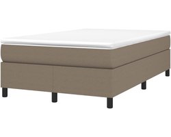 Boxspring Frame - Bedombouw Gestoffeerd - Slaapcomfort Verhogend - Stabiele Pootjes - 120x200 cm - Taupe