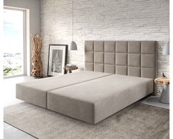 Boxspring-frame Dream-Fine microvezel beige 180x200