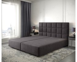 Boxspring-frame Dream-Fine microvezel zwart 180x200