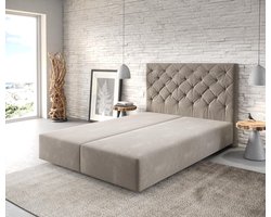Boxspring-frame Dream-Great microvezel beige 140x200
