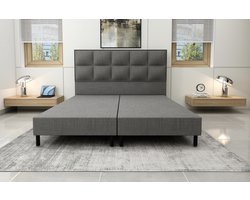 Boxspring Krista 2 persoons - 160x200cm - Grijs