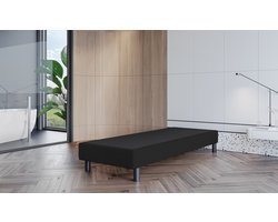 Boxspring Los Onderstel Fleur - 140x200 cm - Stof Zwart