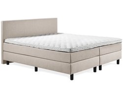 Boxspring Luxe Glade Hoofdbord 130 x 200 Biege