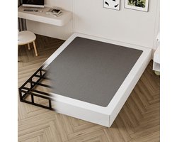 Boxspring Matras Bodem - Bedbodem Foundation - Stille Slaap - Sterk Metalen Frame - Queen 205 cm - Grijs
