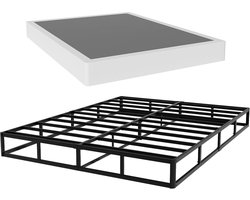 Boxspring - Matrasdrager - Betere Slaap - Stevig Metalen Frame - Queen Size - Zwart