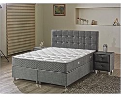 Boxspring met opbergruimte – 2persoons Boxspring met opbergruimte 180x200 Antraciet