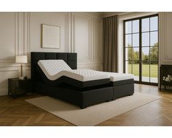 Boxspring Modena Elektrisch verstelbaar 180x200 cm Zwart
