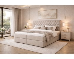 Boxspring Nijmegen Compleet van DER Bedding - OP MAAT & Verkrijgbaar in veel diverse kleuren! - 85x180