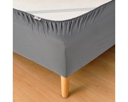 Boxspring onderstel antraciet 90x200 cm - Robuust bedframe met OEKO-TEX-certificaat