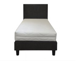Boxspring OP MAAT - 100x200 (inclusief hoofdbord en matras) + (Verkrijgbaar in Zwart, Antraciet, Licht Grijs en Beige) - Alle maten verkrijgbaar