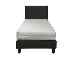 Boxspring OP MAAT - 70x170 (inclusief hoofdbord en matras) + (Verkrijgbaar in Zwart, Antraciet, Licht Grijs en Beige) - Alle maten verkrijgbaar