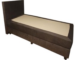 Boxspring OP MAAT - 70x190 (inclusief hoofdbord en matras) + (Verkrijgbaar in Zwart, Antraciet, Licht Grijs en Beige) - Alle maten verkrijgbaar