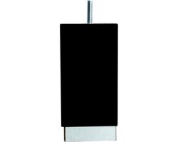 Boxspring poten vierkant ALU rand zwart 15cm