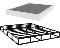 Boxspring Queen - Matrasdrager - Betere Slaapkwaliteit - Geluidsvrij Ontwerp - 7 Inch Hoog - Grijs