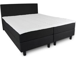 Boxspring Serenity - 180x200 Compleet - Zwart Glad - AVV Matrassen