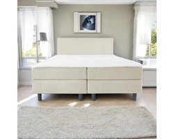 Boxspring Serenity - 200x210 Compleet - Beige Glad - AVV Matrassen