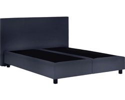 Boxspring Serenity - 70x220 Zonder matras - Grijs Glad - AVV Matrassen
