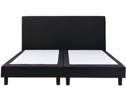 Boxspring SleepEase - 200x200 Zonder matras - Zwart Glad - Golden Matrassen Zeeland