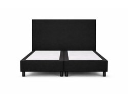 Boxspring SleepEase - 200x220 Zonder matras - Zwart Glad - Golden Matrassen Zeeland