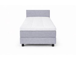 Boxspring SleepEase - 70x200 Compleet - Grijs Glad - Golden Matrassen Zeeland