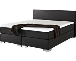 Boxspring Stof PRESIDENT 160 x 200 cm Zwart