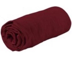 Boxspring Strijkvrij Katoen Hoeslaken Bordeaux 140x200